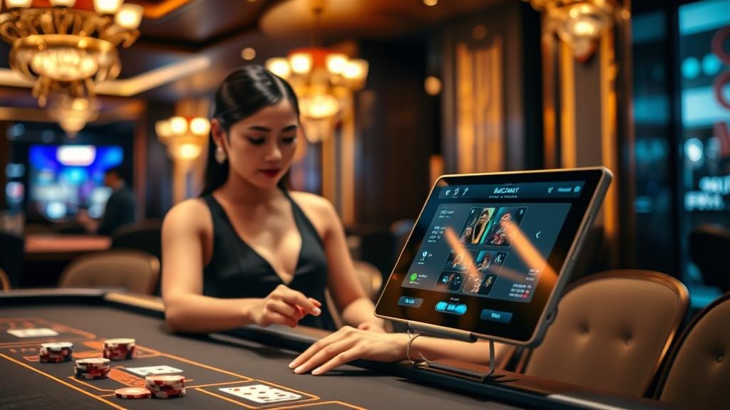 การวางแผนเดิมพันบาคาร่าบนแท็บเล็ต