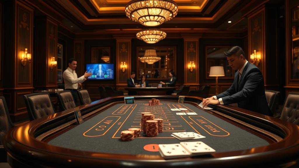 โต๊ะบาคาร่าสด SA Gaming พร้อมดีลเลอร์ไทย