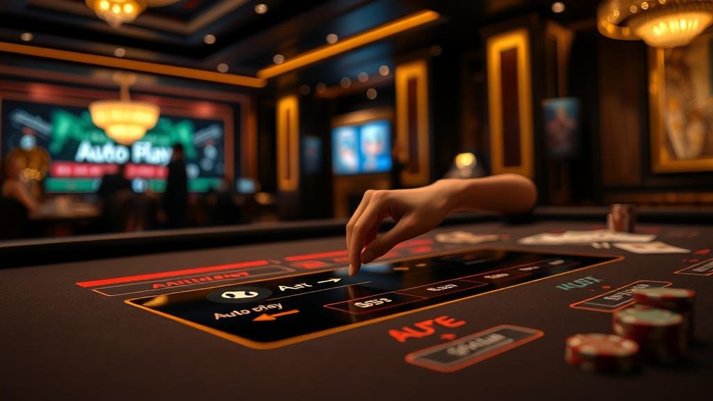 หน้าจอควบคุมบอทบาคาร่าโหมดออโต้