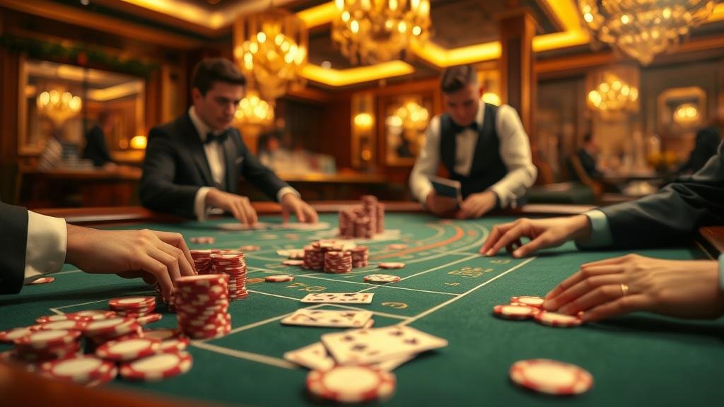 อินเทอร์เฟซบาคาร่าจาก WM Casino บนแท็บเล็ต