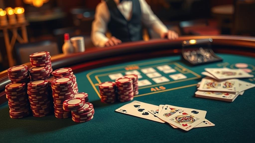 นักพนันกำลังเล่นบาคาร่าบนแท็บเล็ต