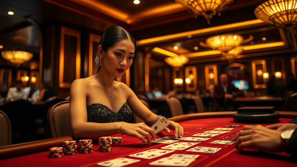 ตารางบาคาร่าพร้อมไพ่และชิป