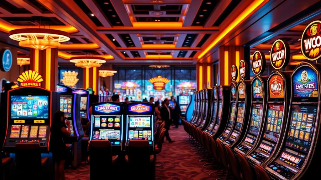 หน้าจอเกมสล็อต Microgaming พร้อมข้อมูล RTP และโบนัส