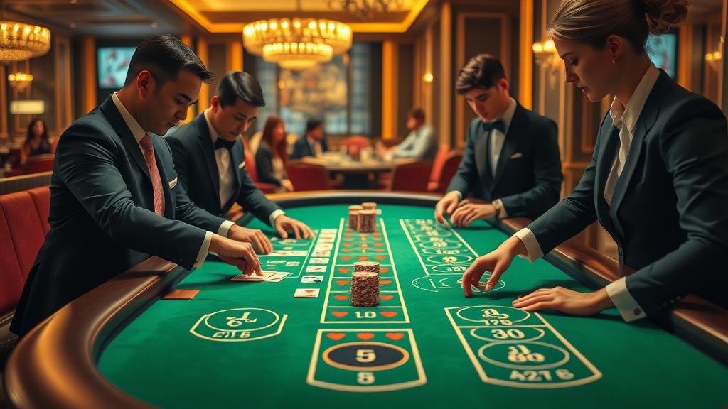 ตัวอย่างเค้าไพ่สามตัดบาคาร่า