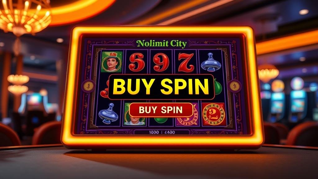 หน้าจอเกมสล็อต Quickspin พร้อมตัวเลือกซื้อโบนัส