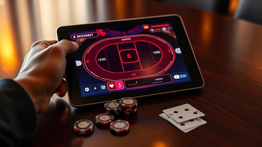 แผนการคุมงบการเล่นบาคาร่าบนแท็บเล็ต