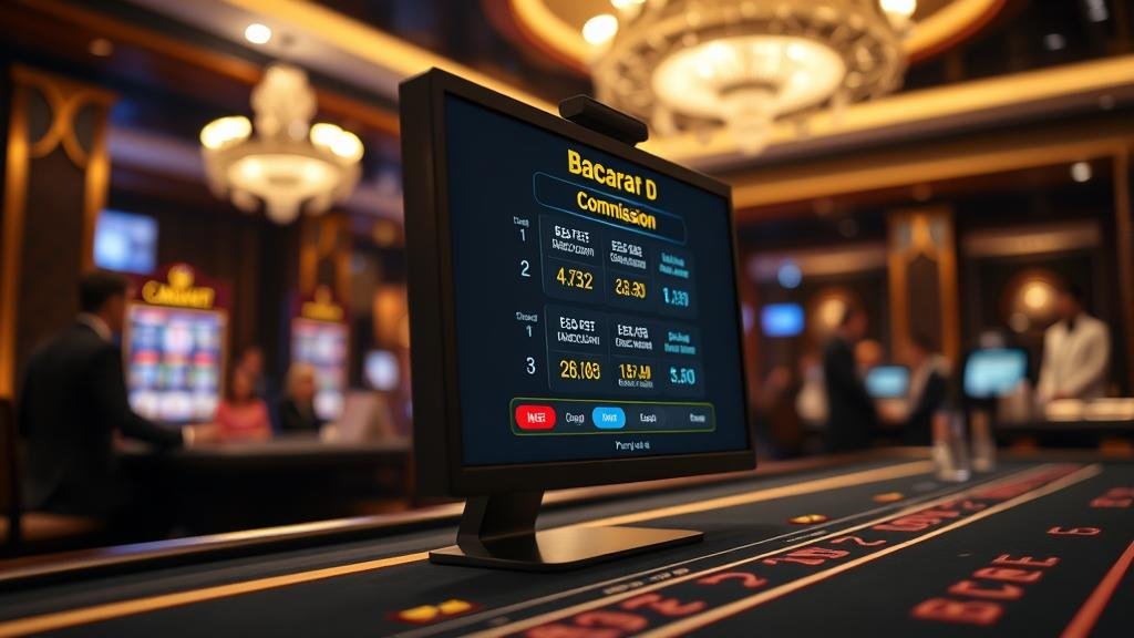 เปรียบเทียบหน้าจอ บาคาร่า แบบมีและไม่มีค่าคอมมิชชั่น