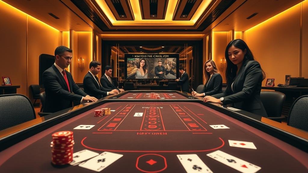 การวางเดิมพันบาคาร่าด้วยชิปและไพ่