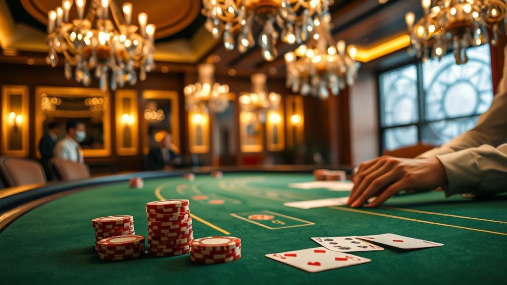 ตัวอย่างเค้าไพ่ปิงปองยาวในบาคาร่า