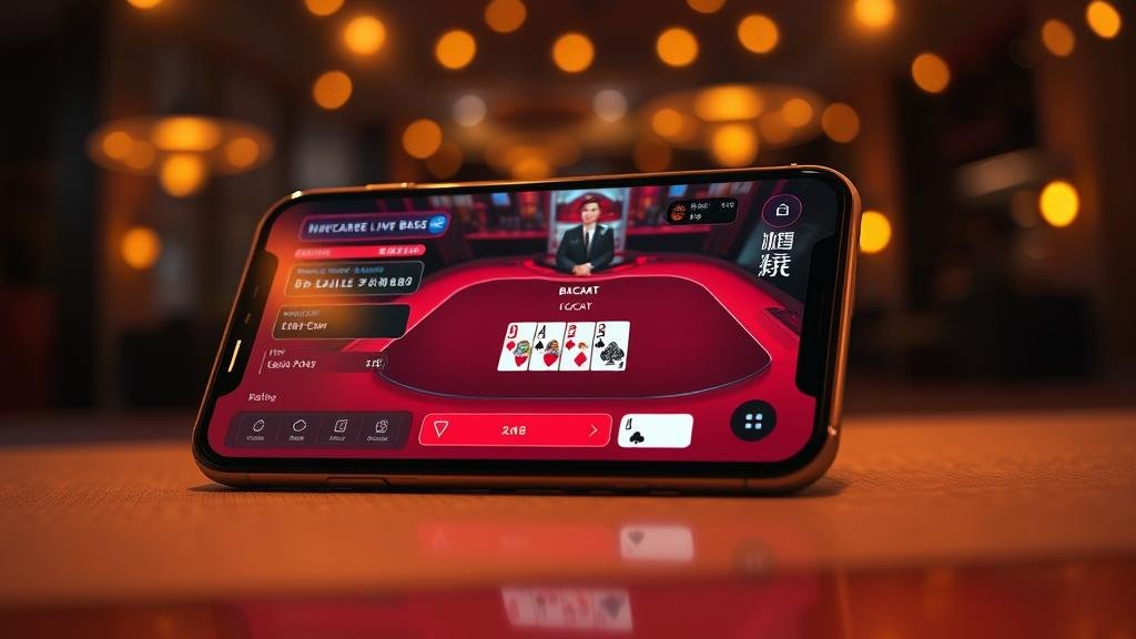 หน้าจอเกมบาคาร่า Playtech บนมือถือ