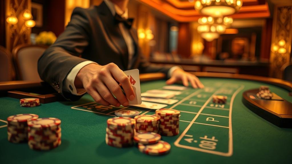 หน้าจอโทรศัพท์มือถือแสดงเกมบาคาร่าสด