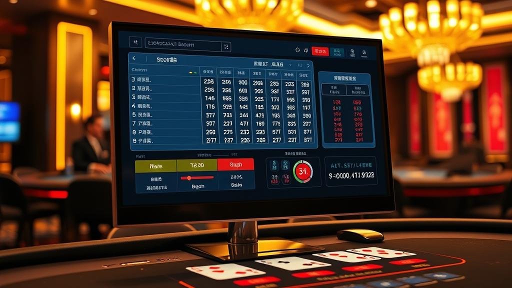 ภาพอธิบายระบบการเดินเงินมาร์ติงเกลในบาคาร่า