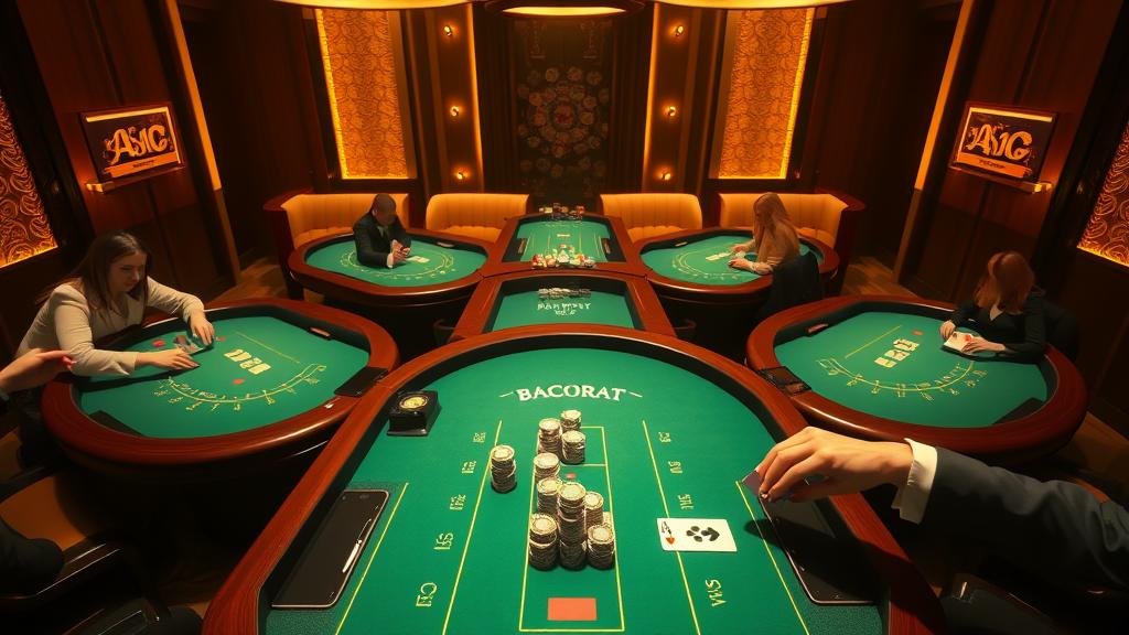 ตารางแสดงเค้าไพ่บาคาร่าแบบต่างๆ