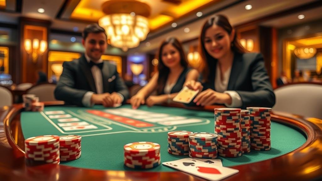 หน้าจอเกมบาคาร่าสดจาก WM Casino