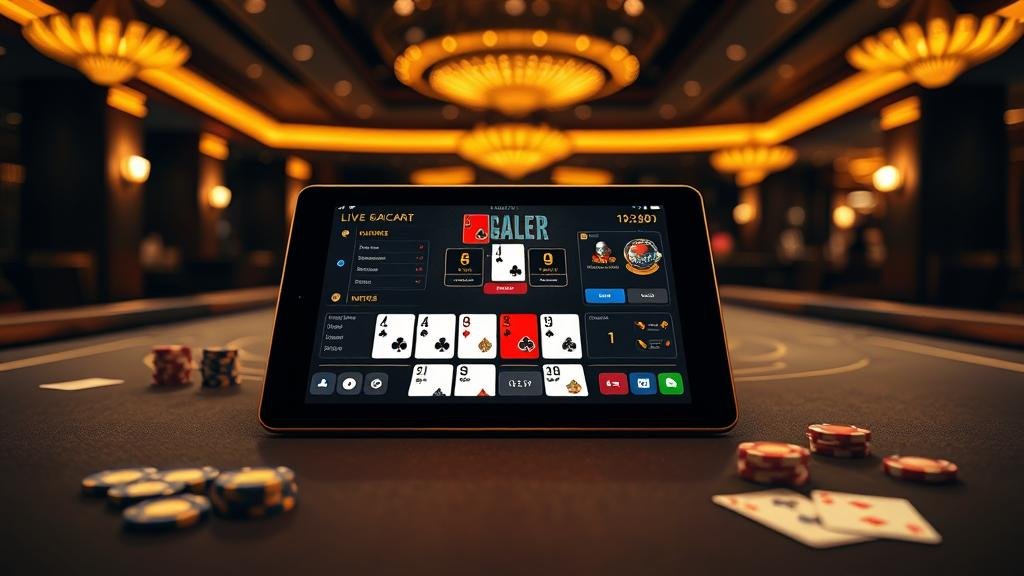 บันทึกผลบาคาร่าบนแท็บเล็ต