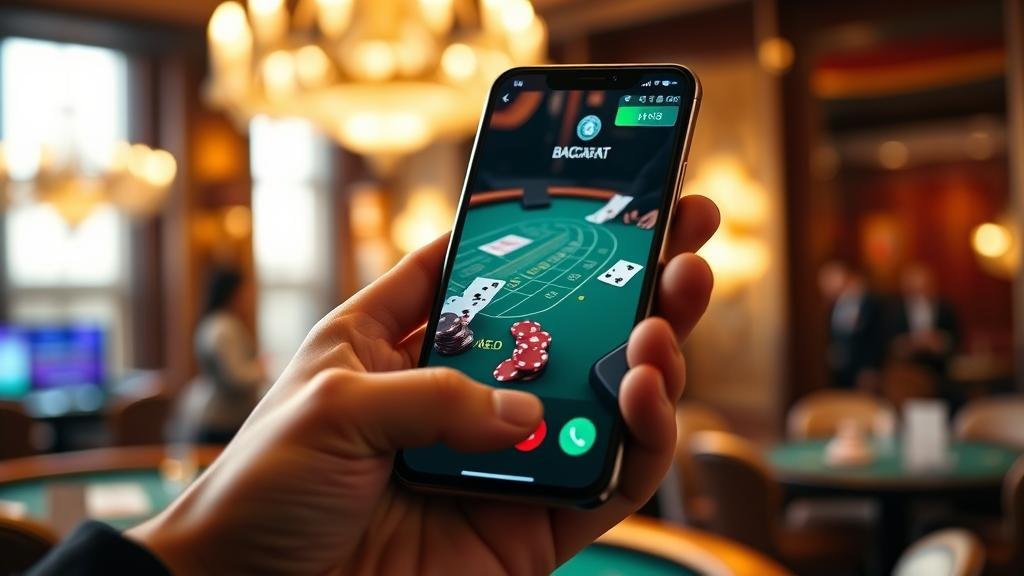 ตารางสถิติบาคาร่าบนแท็บเล็ต