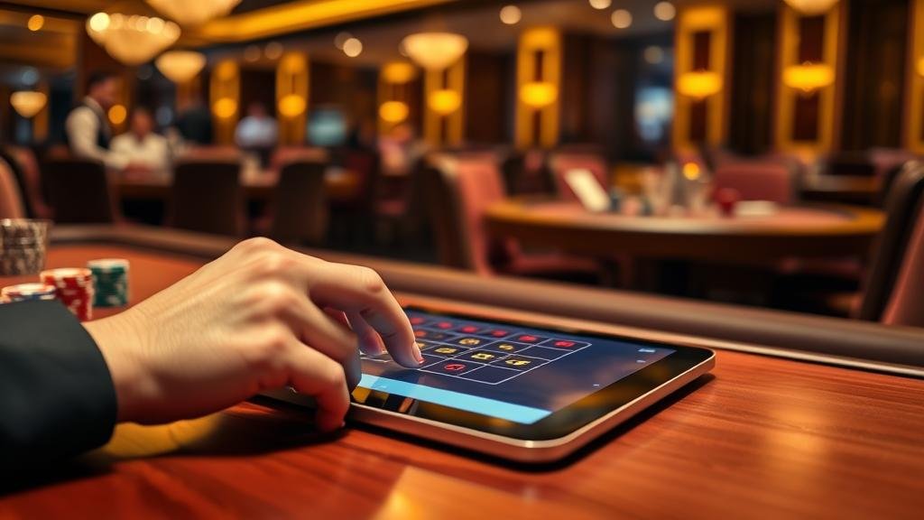 การวิเคราะห์สถิติบาคาร่าบนแท็บเล็ต