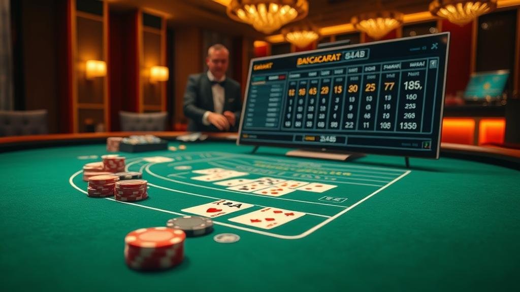 การเลือกโต๊ะบาคาร่าสดที่มีสถิติชัดเจน
