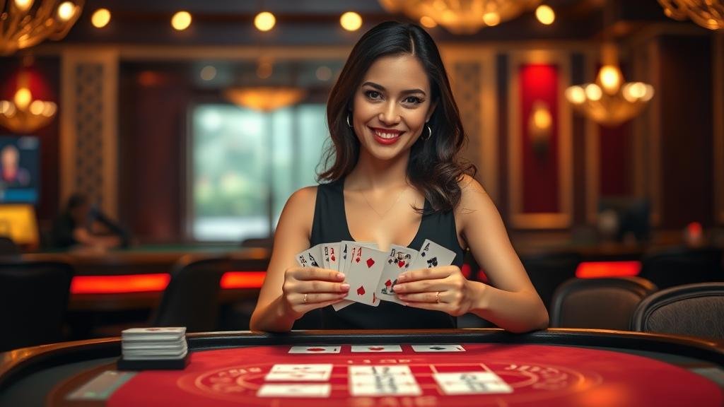 หน้าจอเกมบาคาร่า N2Live ที่มีสถิติและตัวเลือกเดิมพัน