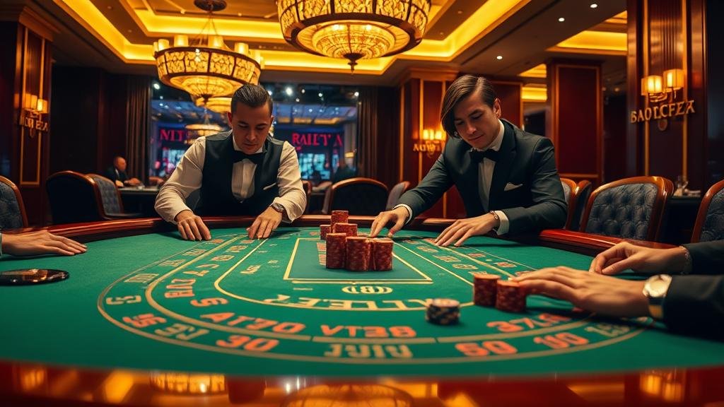 โต๊ะบาคาร่า AE Sexy พร้อมดีลเลอร์สาวสวย