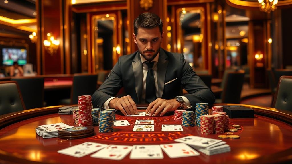 การแจกไพ่บาคาร่า ภาพชัด