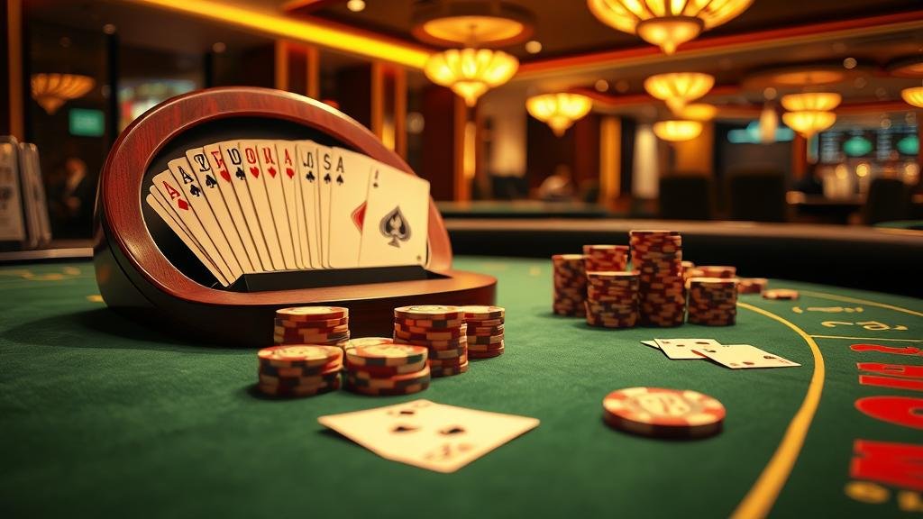 หน้าจอเกมบาคาร่าสดพร้อมตัวเลือกเดิมพัน