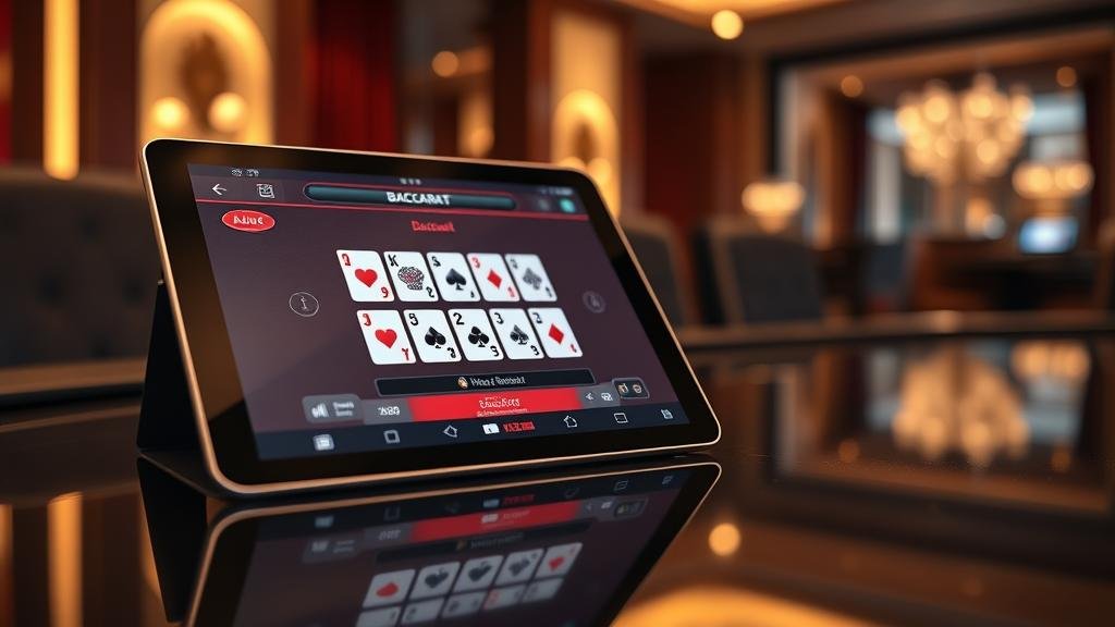 สถิติบาคาร่าแบบละเอียดบนแท็บเล็ต