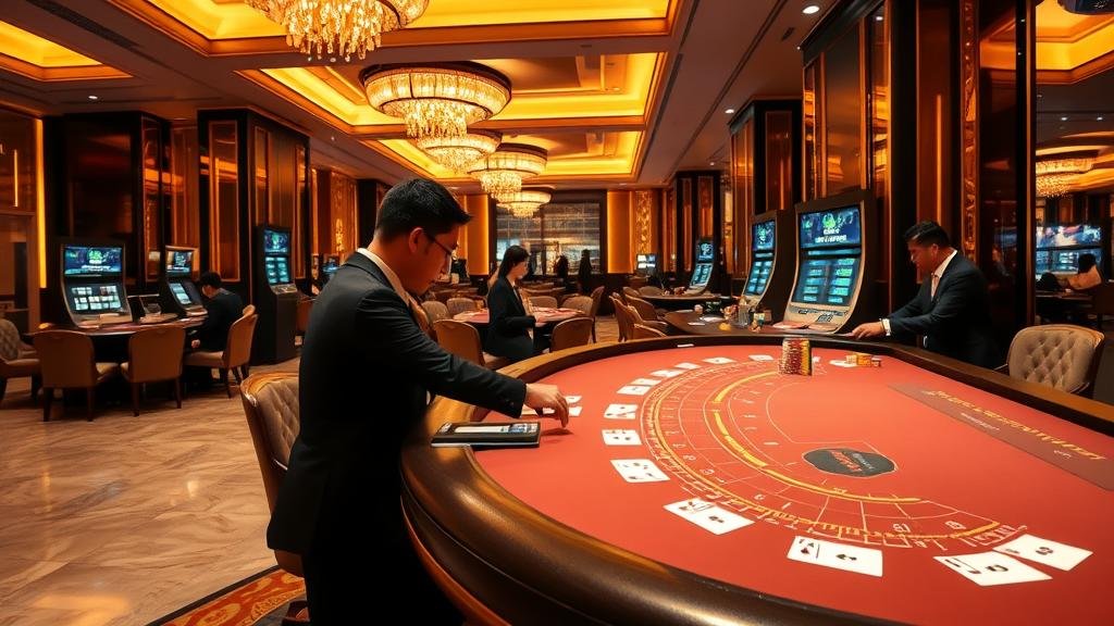 แสงสีของลาสเวกัสยามค่ำคืน