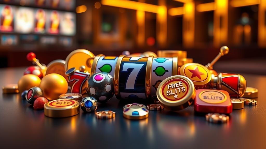 หน้าจอเกมสล็อตแสดงการชนะรางวัลใหญ่