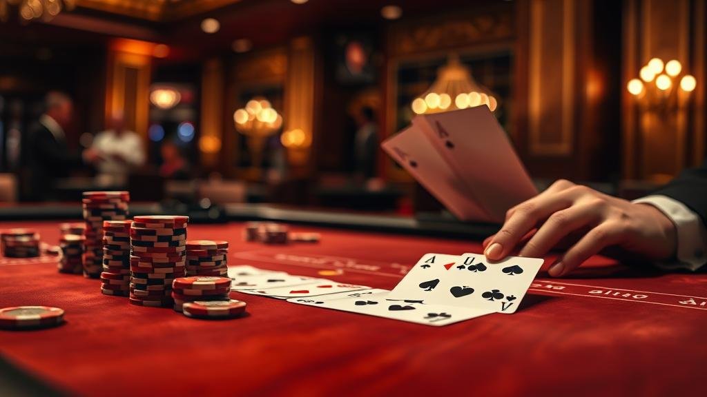 ตัวอย่างเค้าไพ่สามตัดในบาคาร่า