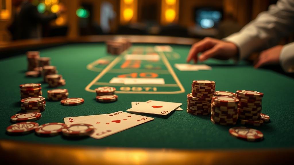 ภาพอินโฟกราฟิกแสดงเค้าไพ่บาคาร่าและกลยุทธ์การเดิมพัน