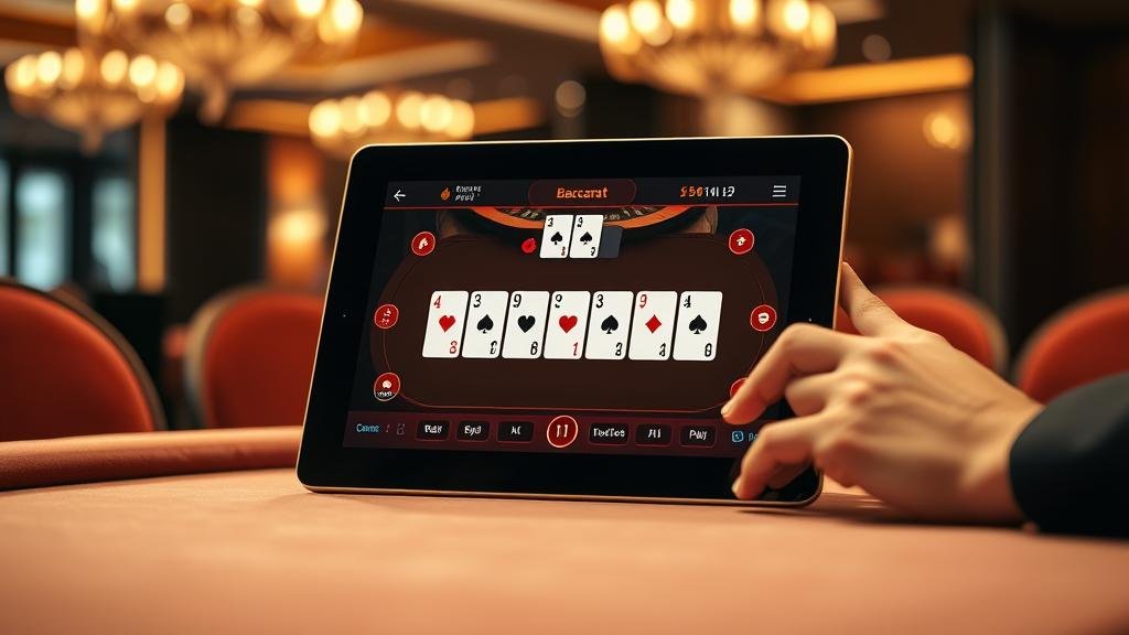 ตัวอย่างเค้าไพ่สองตัดในบาคาร่า