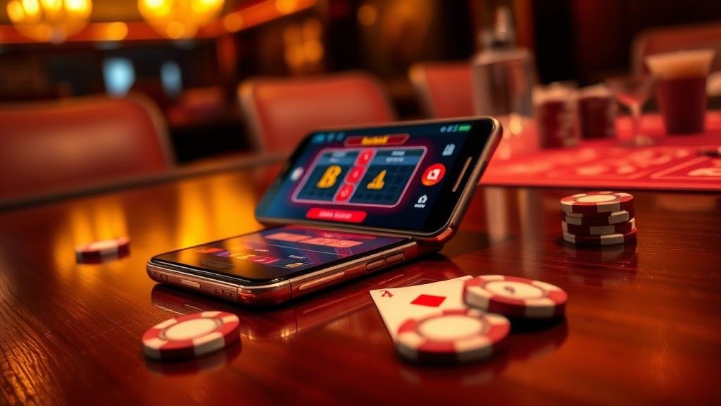 หน้าจอเกมบาคาร่าบนมือถือ