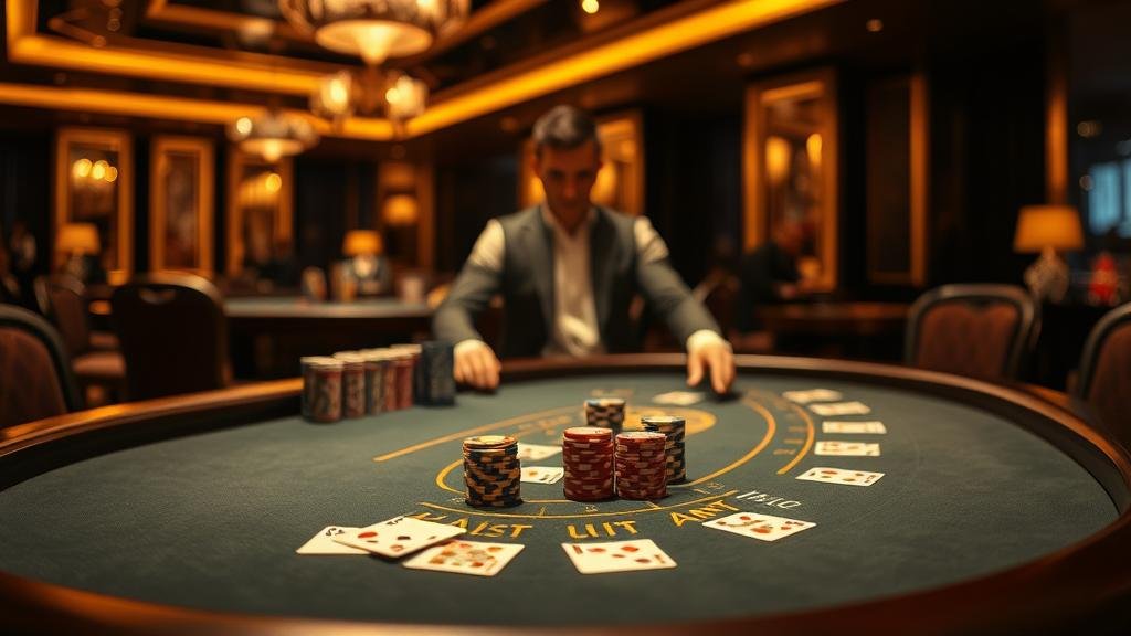 ดีลเลอร์สาวสวยในเกมบาคาร่าสด