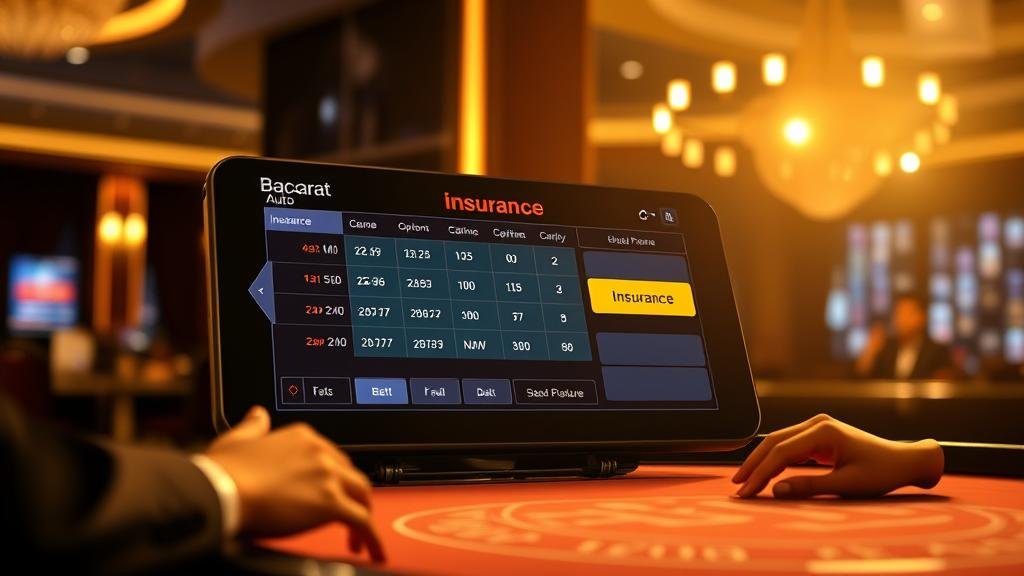 ตารางเค้าไพ่บาคาร่า แสดงรูปแบบสองตัด