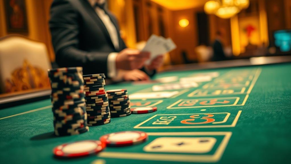 ตัวอย่างเค้าไพ่มังกรในเกมบาคาร่า