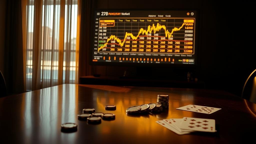 วงล้อรูเล็ตดิจิทัลแสดงตัวเลข