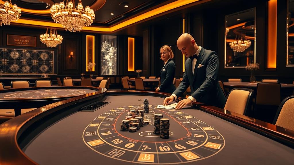 หน้าจอเกมบาคาร่าแสดงผลการเดิมพันและสถิติ