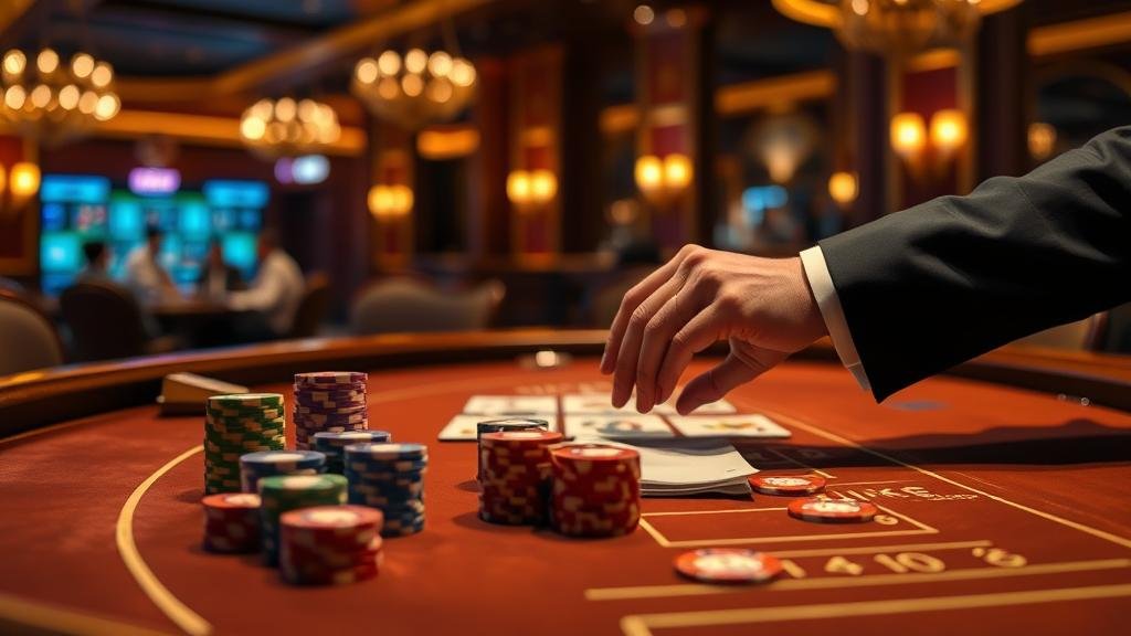 ป้าย 'No Commission' บนโต๊ะบาคาร่า Entwine