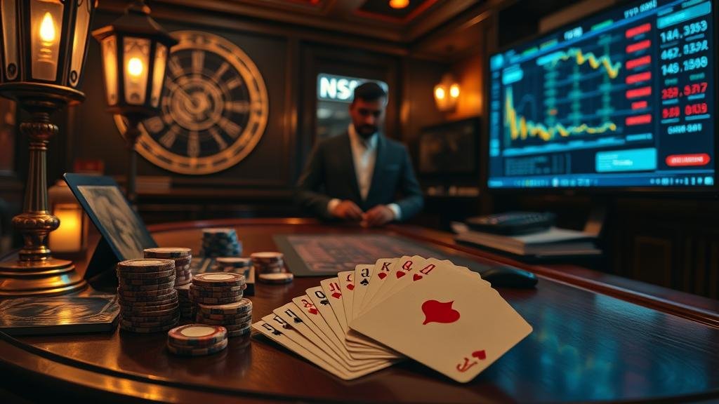 ภาพกราฟิกมังกรพันรอบกราฟหุ้น แสดงถึงตลาดหุ้นจีน