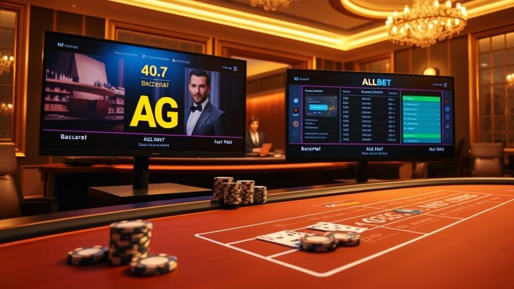 ขั้นตอนการเลือกห้องบาคาร่าไลฟ์สด AG และ AllBet