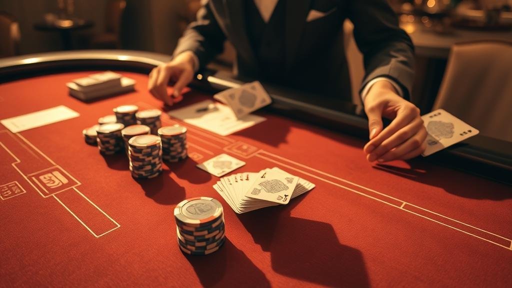 ดีลเลอร์บาคาร่ากำลังแจกไพ่