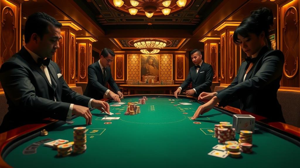 การเล่นบาคาร่าหลายโต๊ะบนแท็บเล็ต