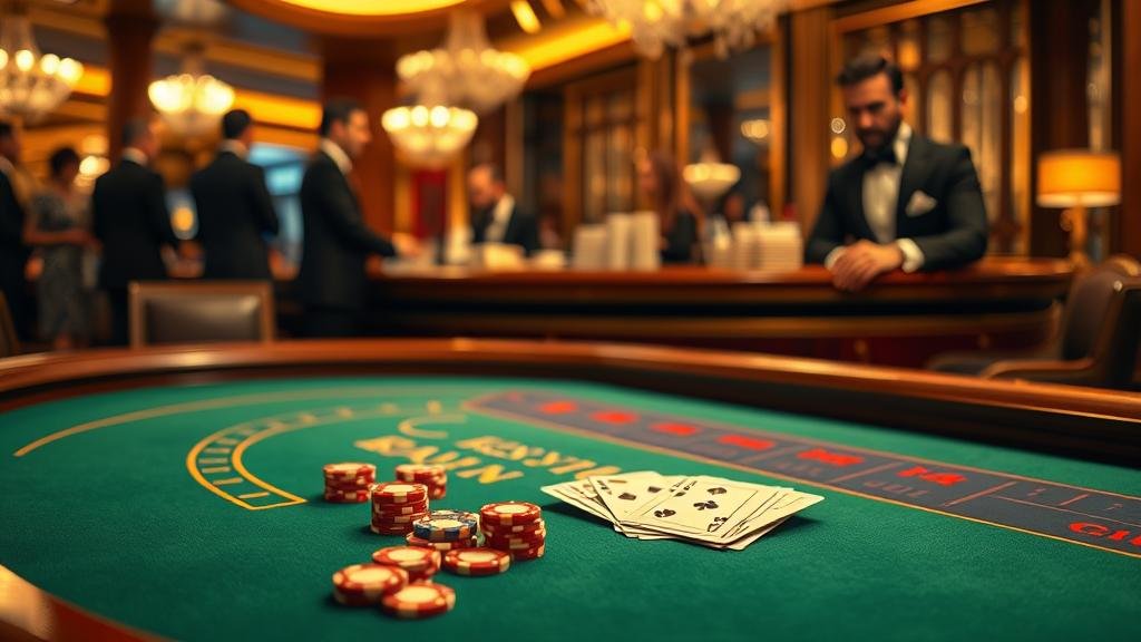 ดีลเลอร์บาคาร่ามืออาชีพกำลังแจกไพ่