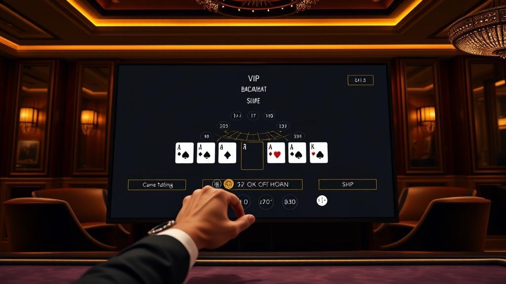 ตัวอย่างหน้าจอเกมบาคาร่า VIP ที่หลากหลาย