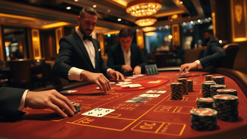 กองชิปคาสิโน แสดงถึงการบริหารเงินและการลงทุน