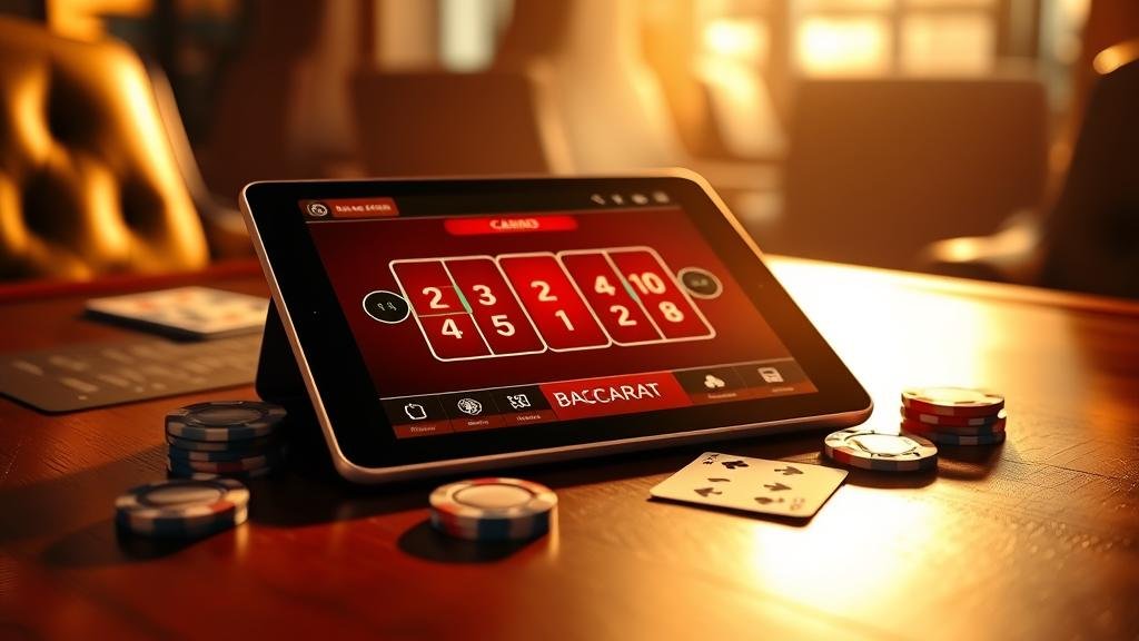 อินเทอร์เฟซบาคาร่า Chrome บนแท็บเล็ต