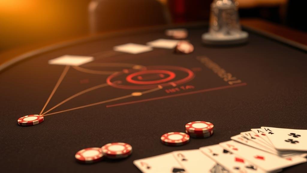 หน้าจอแสดงสถิติและเค้าไพ่บาคาร่า