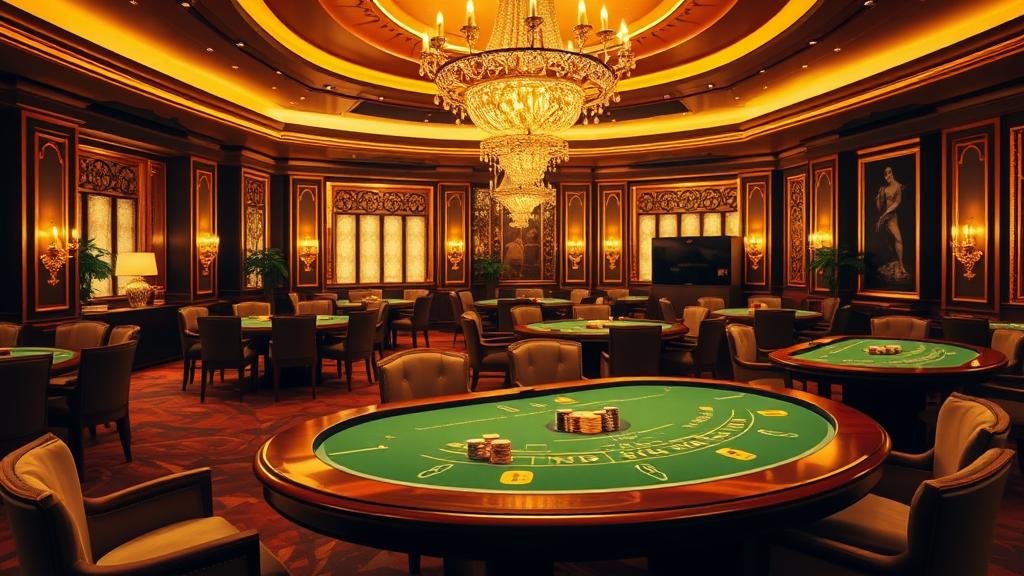 การอ่านเค้าไพ่บาคาร่าบนโต๊ะเกมหรู