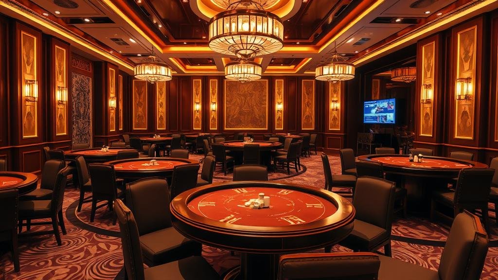 ผู้เล่นกำลังเล่นบาคาร่าบนคอมพิวเตอร์เดสก์ท็อป